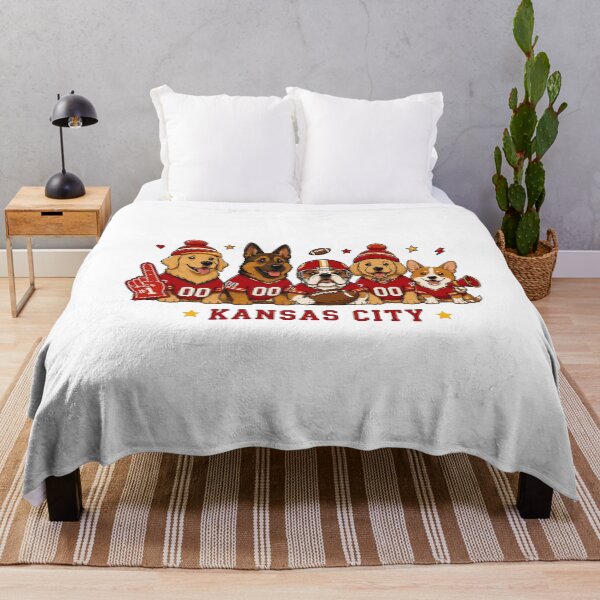 Item preview, Kansas City Football Pup Fan designed and sold by EvelettKus.