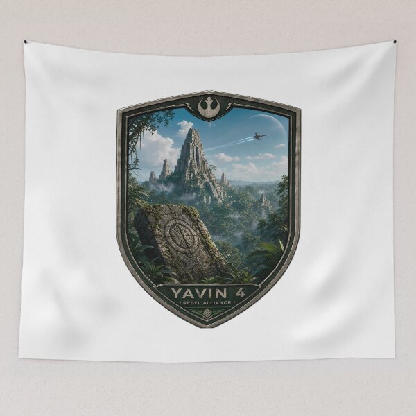 Item preview, Yavin IV Nature Landscape designed and sold by FrontierCosmic.