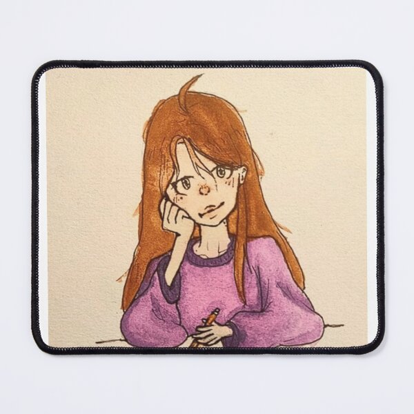 Item preview, Cozy Daydreaming Artist Girl Hand Drawn Anime Aesthetic designed and sold by SiroBellucci.