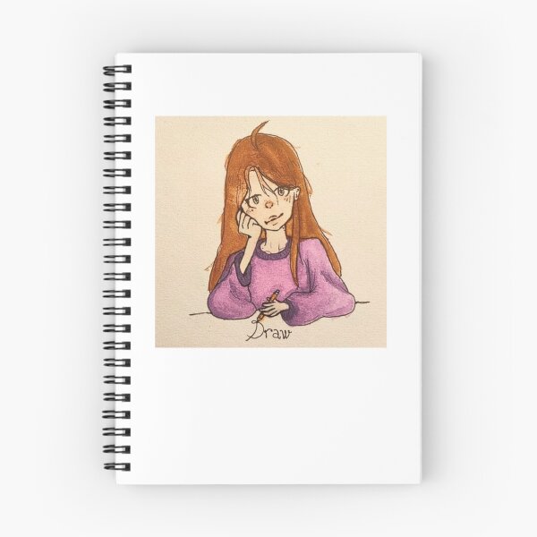 Item preview, Cozy Daydreaming Artist Girl Hand Drawn Anime Aesthetic designed and sold by SiroBellucci.