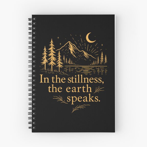 Item preview, In The Stillness The Earth Speaks Mountain designed and sold by Trippy-Toad.