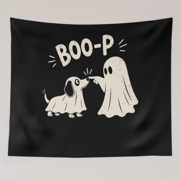 Item preview, Boo Boo-P Dog Ghost Funny Halloween Dog Lovers Dog Mom designed and sold by Trippy-Toad.