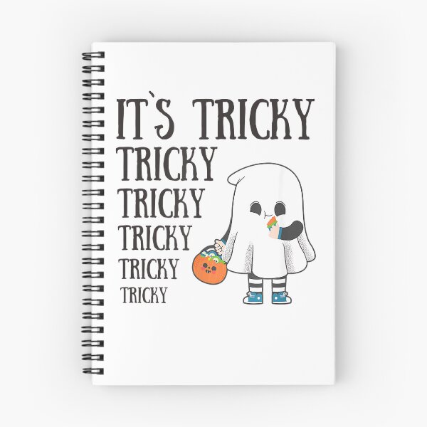 Item preview, Funny Halloween It's Tricky Ghost Spooky Season Man Woman T-Shirt designed and sold by Magoya Store ⭐⭐⭐⭐⭐.