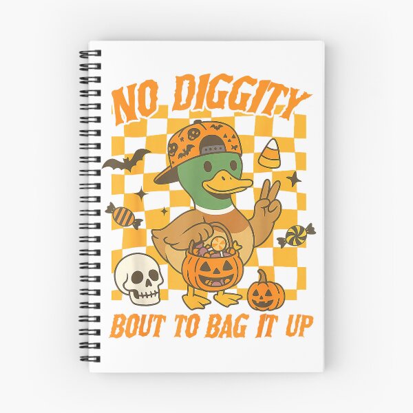 Item preview, Halloween Mallard Duck Spooky No Diggity Bout to Bag Its Up T-Shirt designed and sold by JJLetterDesigns.