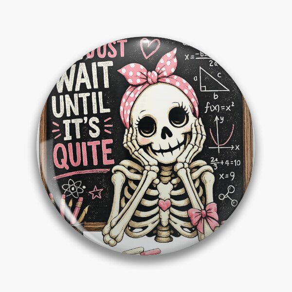 Item preview, Halloween Skeleton Teacher I'll Just Wait Until It's Quiet T-Shirt designed and sold by Badriiiii.