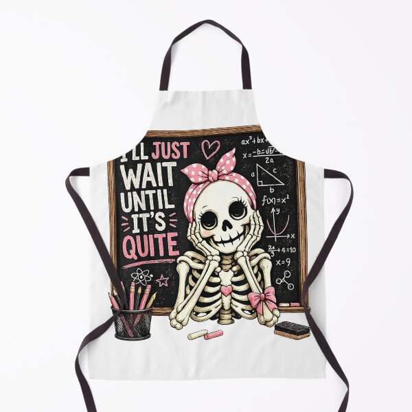 Item preview, Halloween Skeleton Teacher I'll Just Wait Until It's Quiet T-Shirt designed and sold by Badriiiii.
