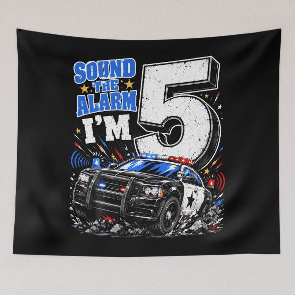 Item preview, 5Th Birthday Police Car Police Officer 5 Year Old Boy Gifts designed and sold by Trippy-Toad.