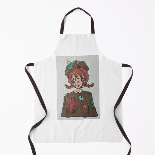 Item preview, Cute Beret Painter Anime Girl Colorful Paint Splatters designed and sold by SiroBellucci.