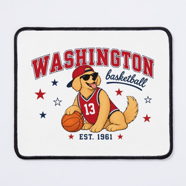 Item preview, Washington Basketball Dog Retro Varsity designed and sold by KyonnaMakle.