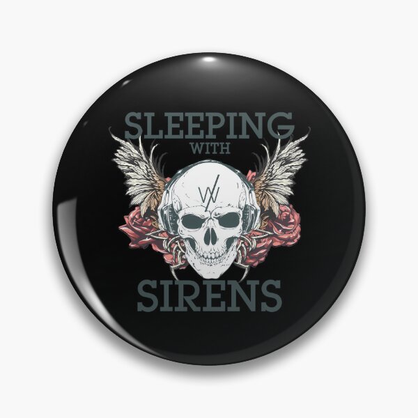 Item preview, Sleeping With Sirens Grunge Skull With Wings And Roses designed and sold by Cansow.