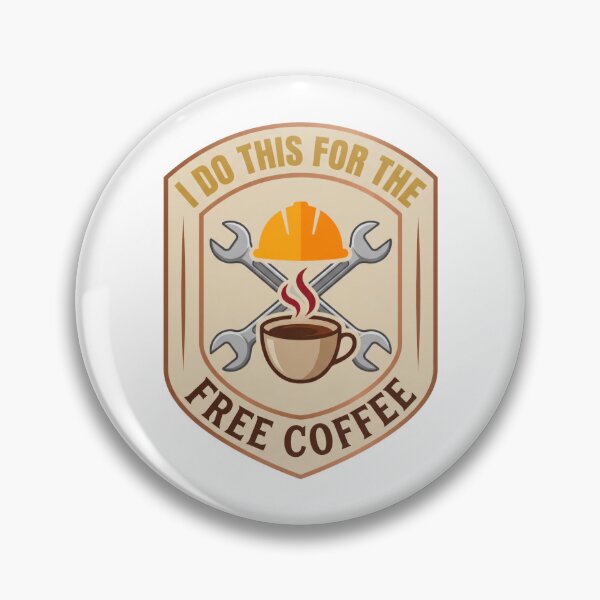 Item preview, Labor Day Shield Coffee Shirt - I Do This For The Free Coffee Tee designed and sold by relso.