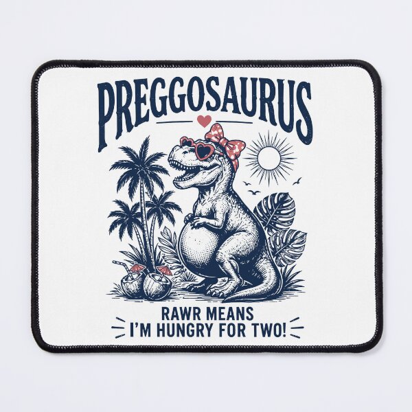 Item preview, Preggosaurus Funny Dinosaur Pregnant Humor designed and sold by gordonbwyashop.