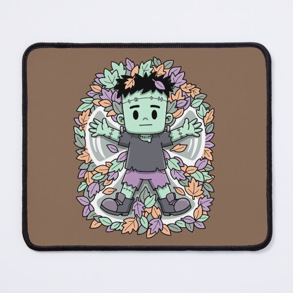 Item preview, Frankenstein Character Autumn Leaves Wreath designed and sold by Sugar Puff Graphics.