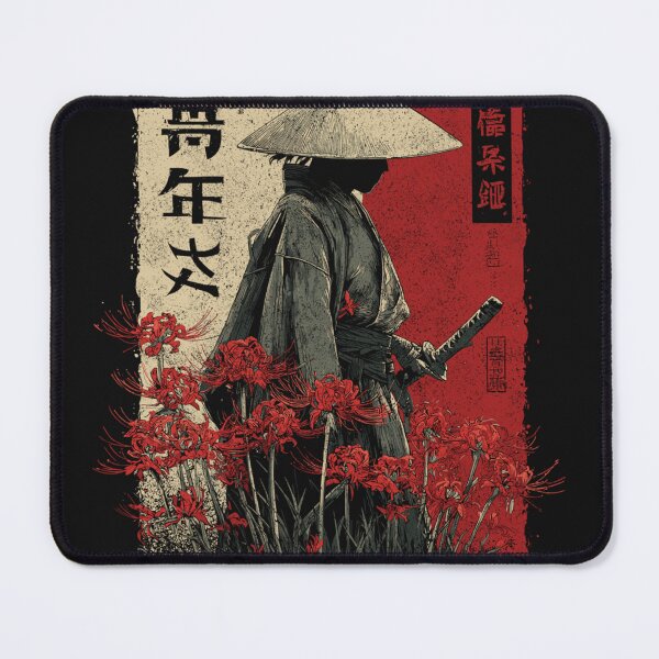 Item preview, Samurai Warrior Red Spider Lily Flower Anime Otaku Japanese designed and sold by KoreyChelsi.