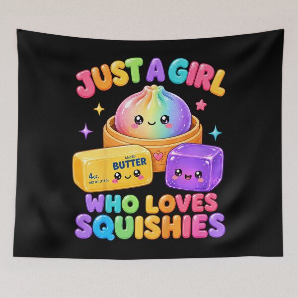 Item preview, Cute Just A Girl Who Loves Squishies Squishy Dumpling Kawaii designed and sold by Trippy-Toad.