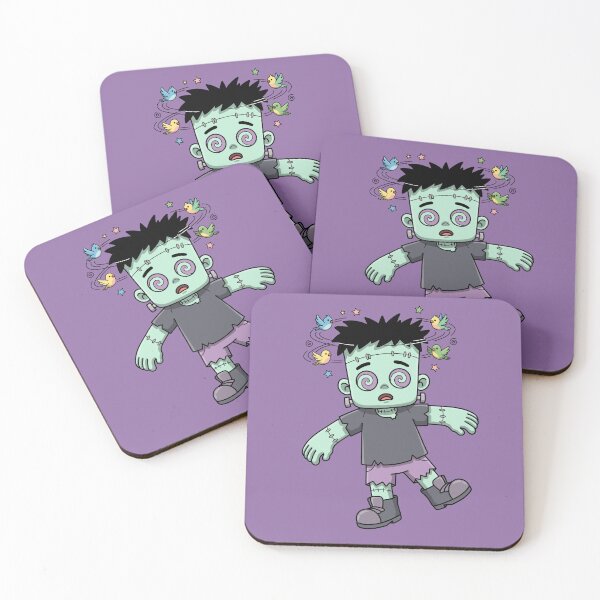 Item preview, Dizzy Confused Frankenstein Halloween Character designed and sold by Sugar Puff Graphics.