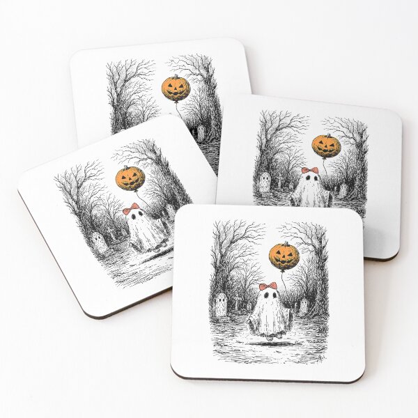 Item preview, Horror Halloween Ghost Fall Pumpkin Spooky Season Women T-Shirt designed and sold by Cafe18.