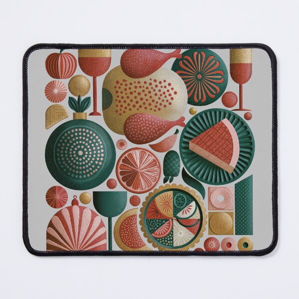 Item preview, Festive Holiday Feast Pattern and Food Art designed and sold by colorful-white.