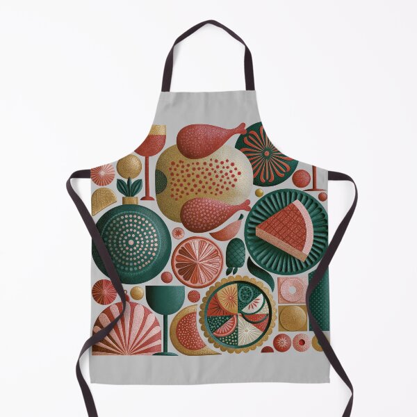Item preview, Festive Holiday Feast Pattern and Food Art designed and sold by colorful-white.