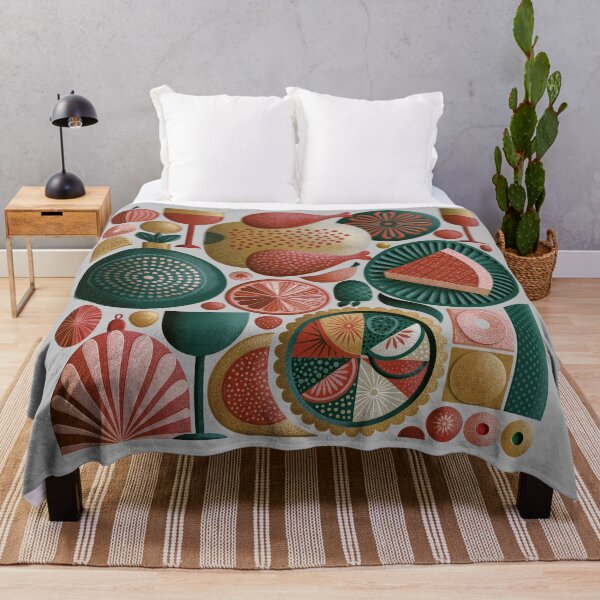 Item preview, Festive Holiday Feast Pattern and Food Art designed and sold by colorful-white.