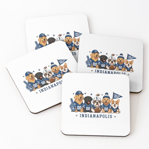 Item preview, Football Fan Dogs Indianapolis Art designed and sold by Ifeanyichukw.