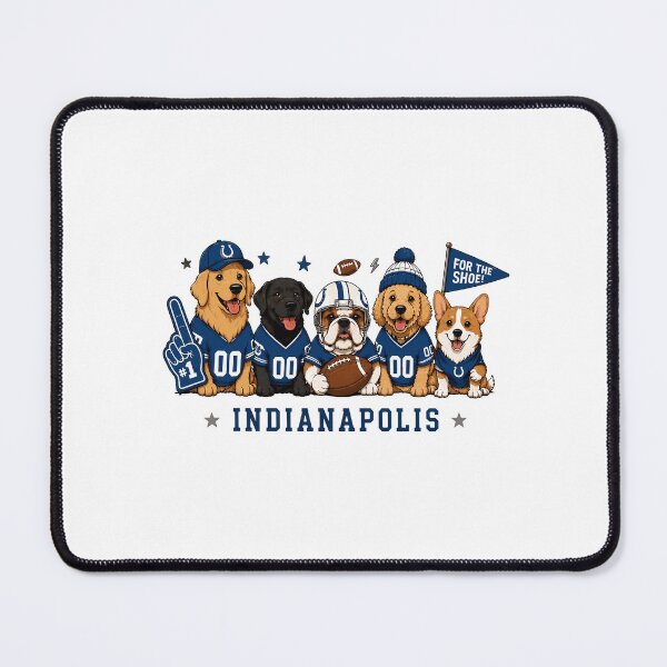 Item preview, Football Fan Dogs Indianapolis Art designed and sold by Ifeanyichukw.