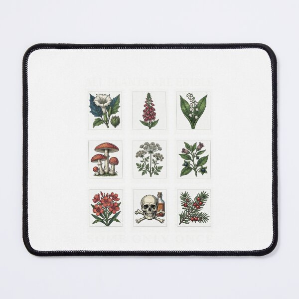 Item preview, All Plants Are Edible Some Only Once Vintage Poisonous Botanical designed and sold by SEINENGAPPI18.