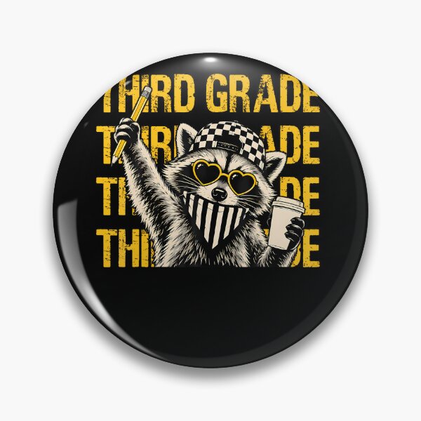 Item preview, Funny Third Grade Teacher Feral Raccoon Back To School designed and sold by Trippy-Toad.