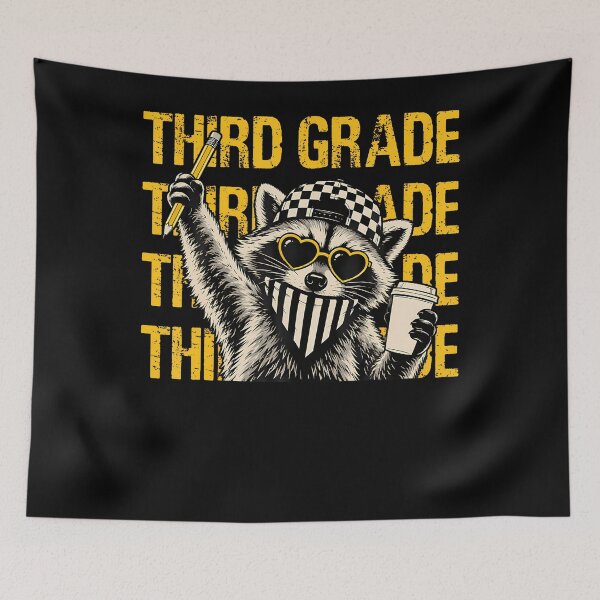 Item preview, Funny Third Grade Teacher Feral Raccoon Back To School designed and sold by Trippy-Toad.