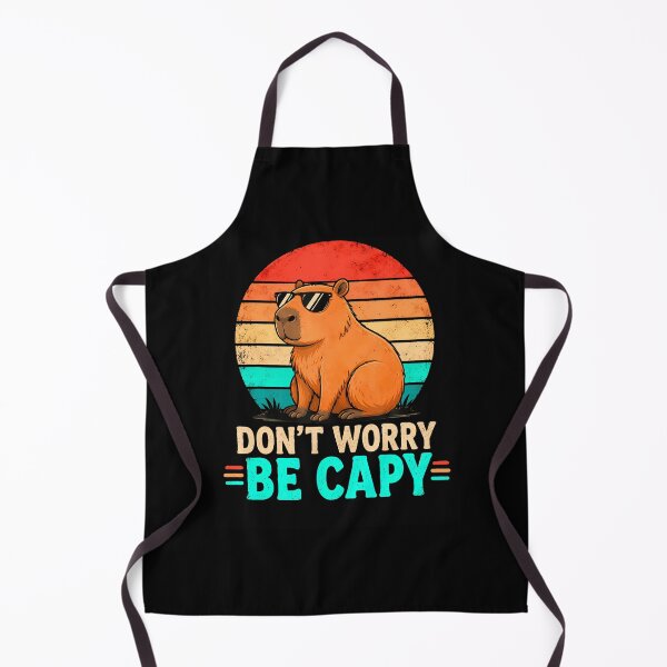Item preview, Funny Be Capy Relaxed Capybara Vintage Cartoon designed and sold by Trippy-Toad.