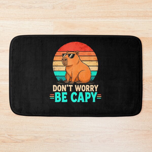 Item preview, Funny Be Capy Relaxed Capybara Vintage Cartoon designed and sold by Trippy-Toad.