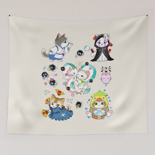Item preview, Spirited Away Cats designed and sold by katekrystal.