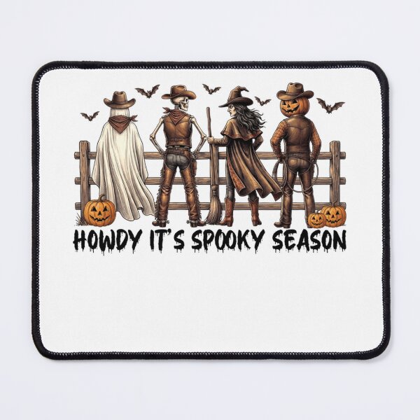 Item preview, Howdy Its Spooky Season Funny Boo Skeleton Cowboy Halloween Pullover Hoodie designed and sold by JJLetterDesigns.
