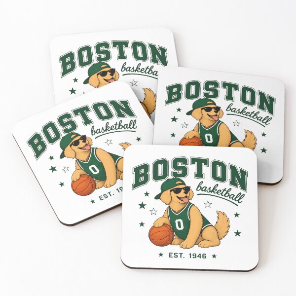 Item preview, Boston Basketball Retro Dog designed and sold by EvelettKus.