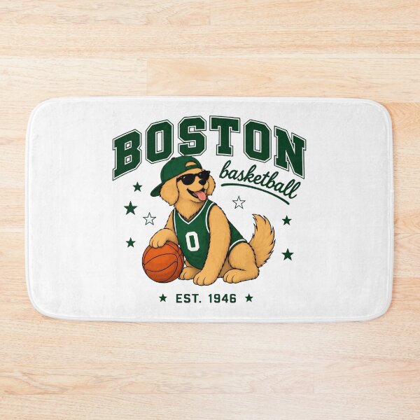 Item preview, Boston Basketball Retro Dog designed and sold by EvelettKus.