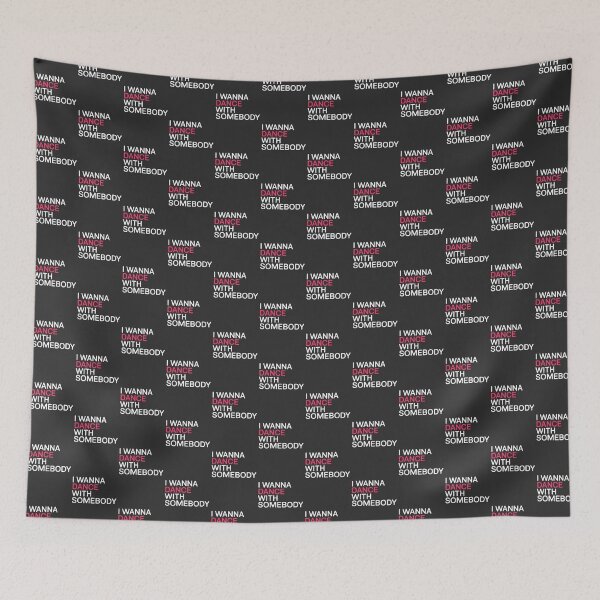 Item preview, I Wanna Dance With Somebody Retro 80S Pop Music Lyric Design | Best Buy designed and sold by Noor Shop.