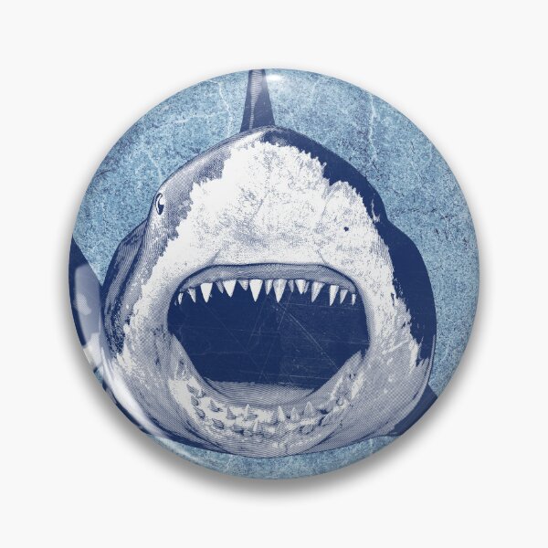 Item preview, Blue Great White Shark Open Jaws Frontal Attack designed and sold by Ghoul Enterprises.