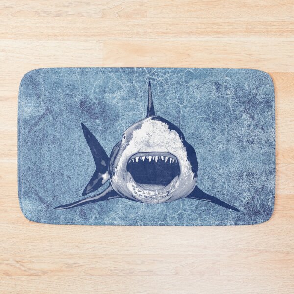 Item preview, Blue Great White Shark Open Jaws Frontal Attack designed and sold by Ghoul Enterprises.