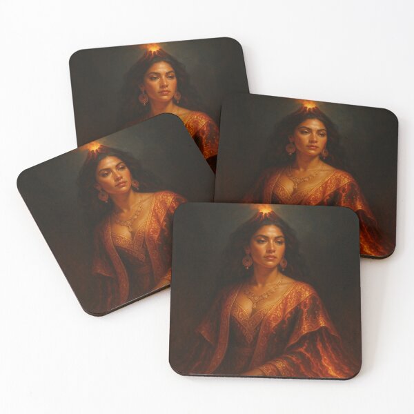 Item preview, Volcano Goddess — Molten Lava Fire Goddess Art designed and sold by PixelBrujeria.