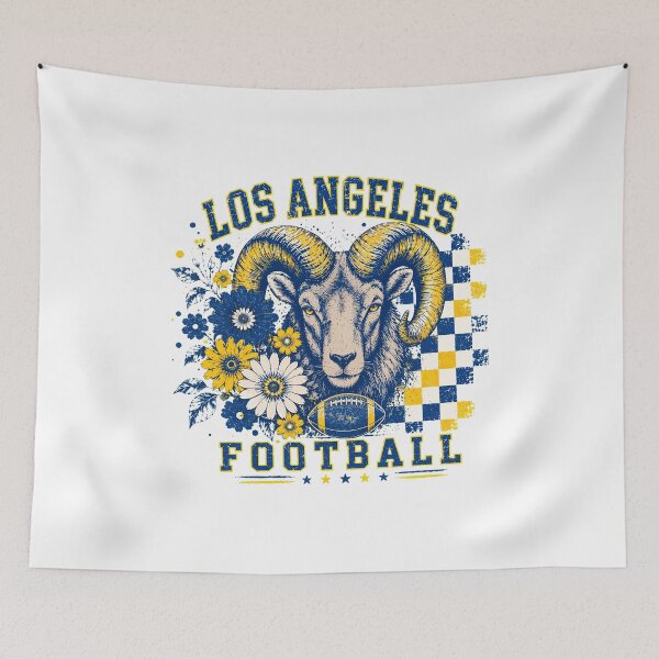 Item preview, Vintage Football Fan Floral Ram Graphic designed and sold by SamuelRow44384.