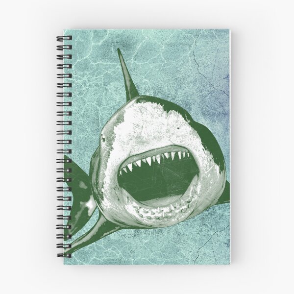 Item preview,  Greenish Tint Great White Shark Open Jaws Frontal Attack designed and sold by Ghoul Enterprises.