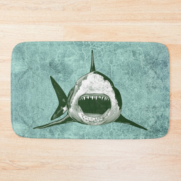 Item preview,  Greenish Tint Great White Shark Open Jaws Frontal Attack designed and sold by Ghoul Enterprises.