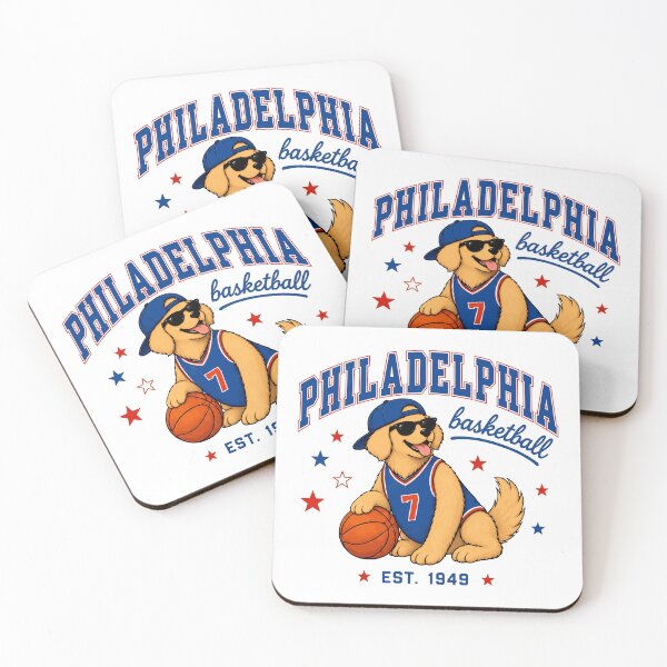 Item preview, Philly Dog Hoops Retro Vintage Style designed and sold by EvelettKus.
