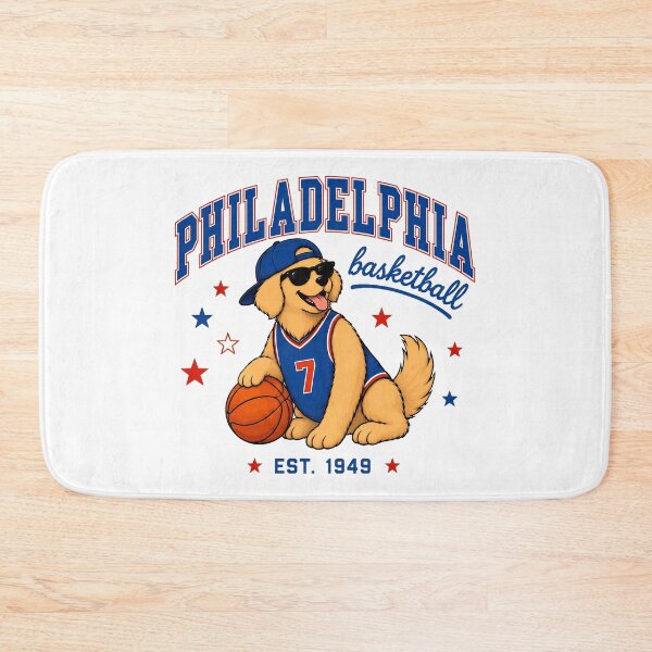 Item preview, Philly Dog Hoops Retro Vintage Style designed and sold by EvelettKus.