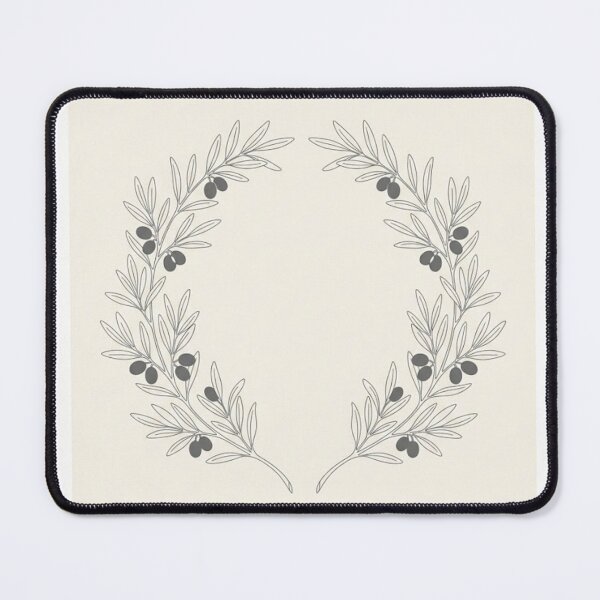 Item preview, Twin Olive Branches | Minimalist Charcoal Line Drawing designed and sold by Zaramodo.