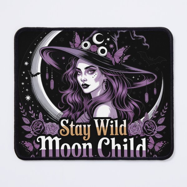 Item preview, Stay Wild Moon Child – Witchy Celestial Moon Design designed and sold by BackTWO.