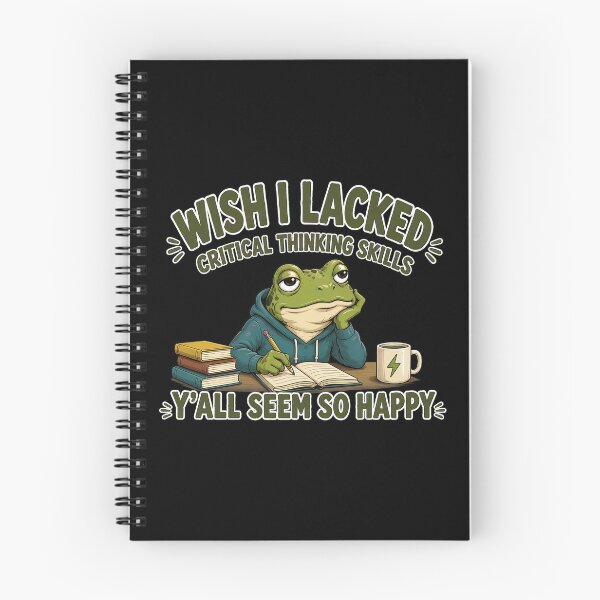 Item preview, Funny Frog Coffee - Wish I Lacked Critical Thinking Skills designed and sold by PaletteArc.