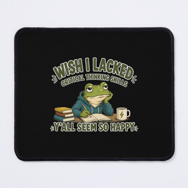 Item preview, Funny Frog Coffee - Wish I Lacked Critical Thinking Skills designed and sold by PaletteArc.