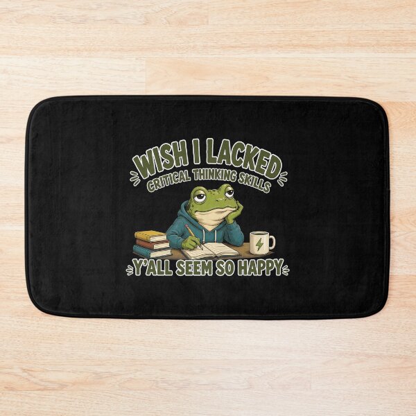 Item preview, Funny Frog Coffee - Wish I Lacked Critical Thinking Skills designed and sold by PaletteArc.