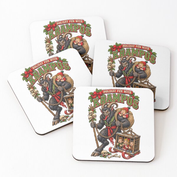 Item preview, Retro Fun With Krampus Funny Christmas Humor designed and sold by WolfmanProphecy.
